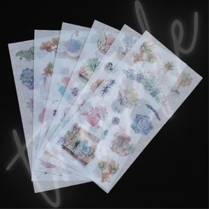 3/$20 ⭐️LAST SET⭐️ Succulents Washi Sticker Sheets